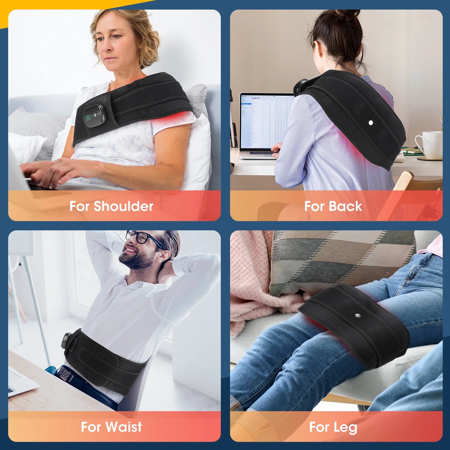 Ceinture de massage chauffante électrique