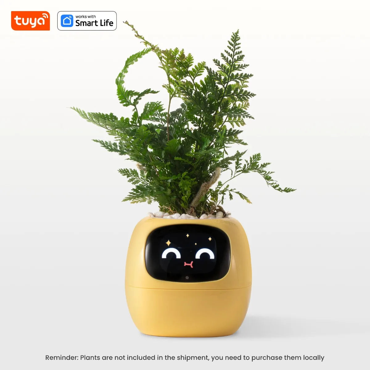 Jardinière intelligente Tuya Gen1 Ivy, plaisir sans fin avec plus de 49 expressions riches, 7 capteurs intelligents, les puces IA rendent la culture des plantes facile et amusante