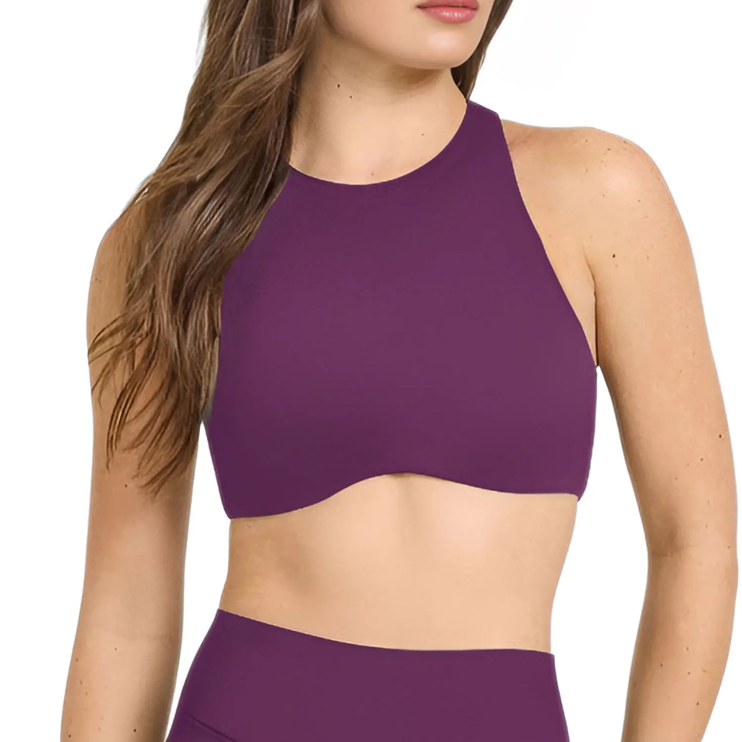 NCLAGEN Softmotion col haut soutien-gorge de sport push-up haut soutien débardeur de gymnastique Fitness Pilates course sous-vêtements de sport entraînement Yoga