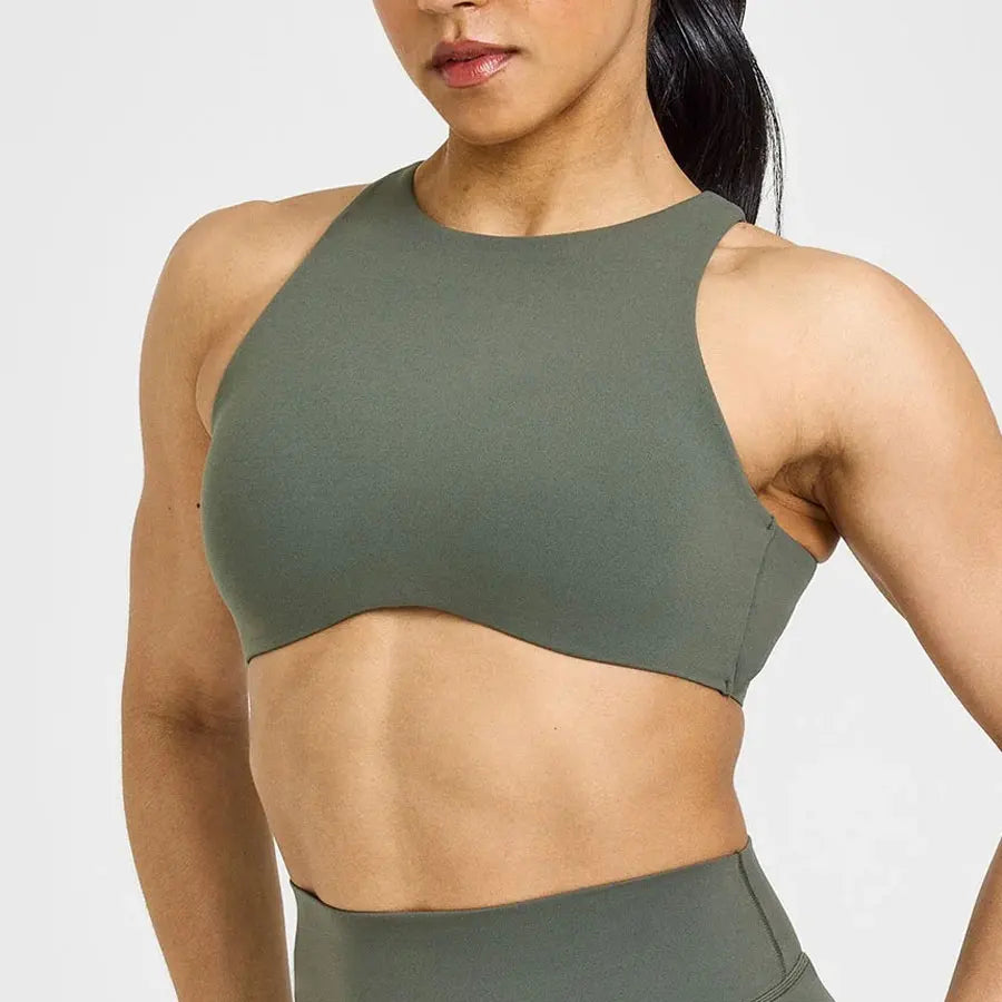 NCLAGEN Softmotion col haut soutien-gorge de sport push-up haut soutien débardeur de gymnastique Fitness Pilates course sous-vêtements de sport entraînement Yoga