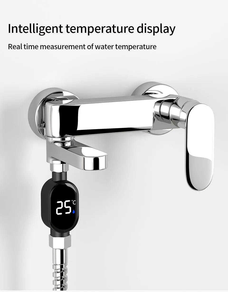 Thermomètre de douche étanche, température intelligente, affichage numérique, robinet, jauge de température de l'eau pour bébés