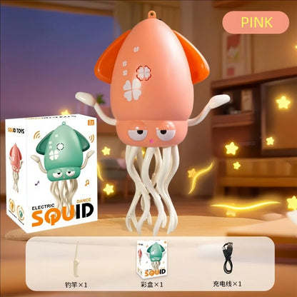 Poulpe dansante magique, nouveau et unique, calmar électrique, détection et évacuation des obstacles, poulpe pour enfants, pêche anti-stress