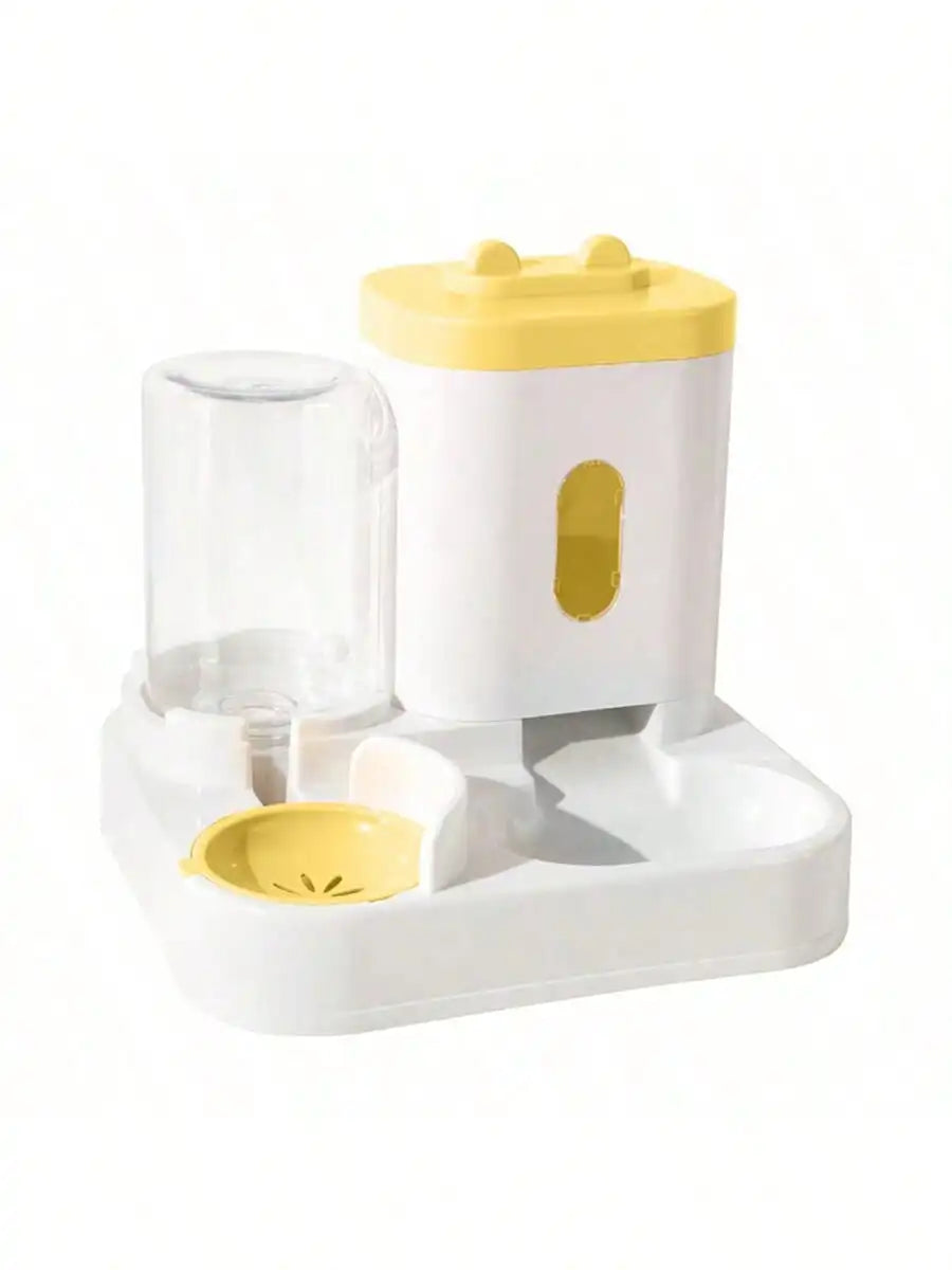 Distributeur et mangeoire automatiques d'eau pour chat, 1 paquet, anti-déversement, grande capacité, conception monobloc,