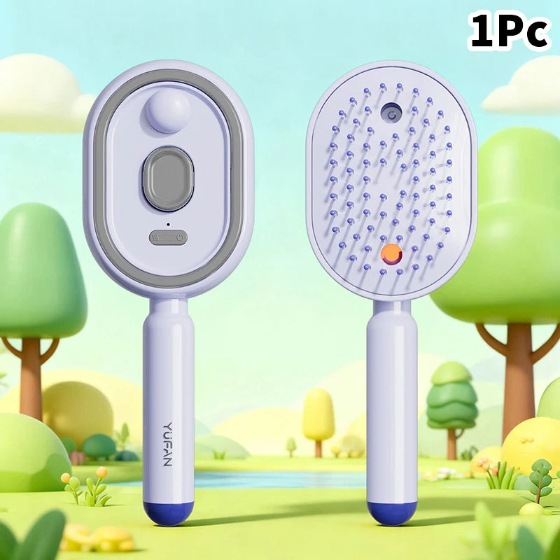 Soins capillaires Spray Massage peigne Vibration cuir chevelu Massage brosse à cheveux tête masseur pulvérisateur de cheveux brosse d'atomisation applicateur d'huile capillaire
