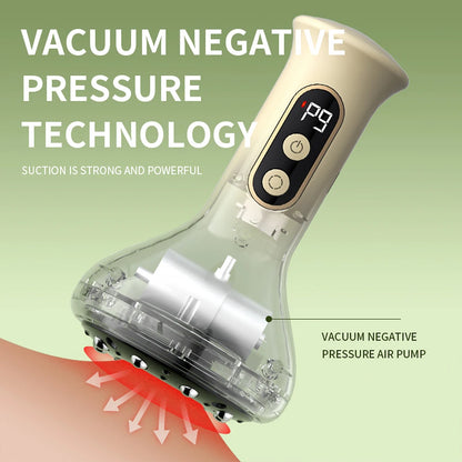 Appareil de massage électrique Gua Sha et ventouses à 9 niveaux de succion sous vide pour le ventre, l'abdomen, les jambes, les bras, le dos et le corps – Dispositif de raclage anti-cellulite
