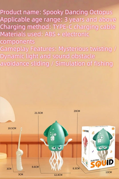 Poulpe dansante magique, nouveau et unique, calmar électrique, détection et évacuation des obstacles, poulpe pour enfants, pêche anti-stress
