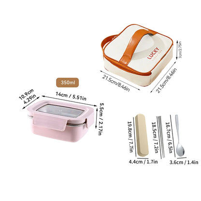 Boîte à déjeuner à compartiment en acier inoxydable 304 pour micro-ondes, boîte à Bento empilable anti-fuite pour étudiant, récipient alimentaire pour aliments froids et chauds