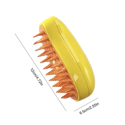 Brosse à vapeur 3 en 1 pour animaux de compagnie, peigne pour chien, brosse électrique pour pulvérisation de poils de chat, Massage, toilettage pour animaux de compagnie, peignes d'épilation