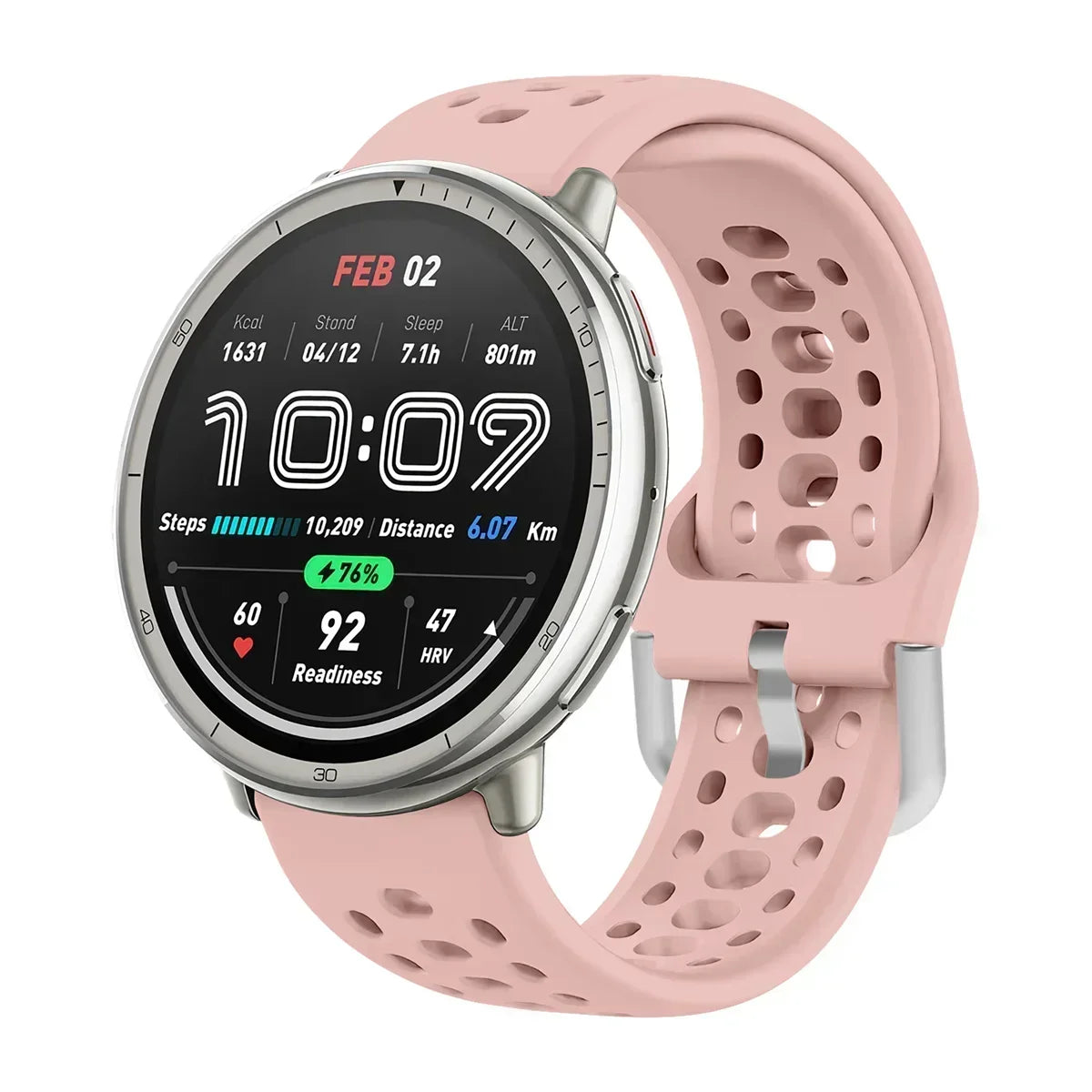 Bracelet en Silicone officiel 1:1 pour Amazfit Active 2, Bracelet de sport respirant Original, Amazfit GTS 4/3 Mini Bip 3 Correa