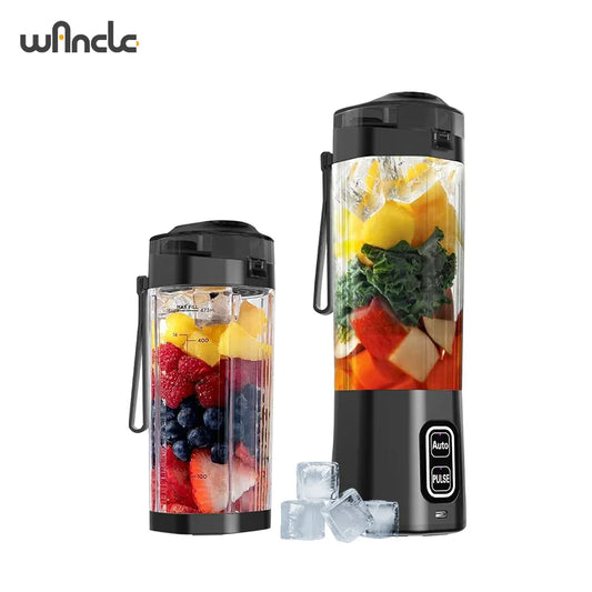 Presse-jus électrique Portable mélangeur 700ML USB mélangeur de fruits Rechargeable 6 lames presse-agrumes pour Shakes Smoothies tasse de jus frais
