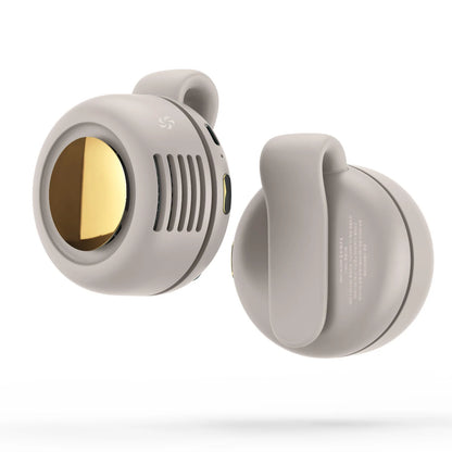 Ventilateur portable mini, rechargeable, sans pales, à clipser, pour la taille, adapté à la ventilation extérieure, petit ventilateur de bureau