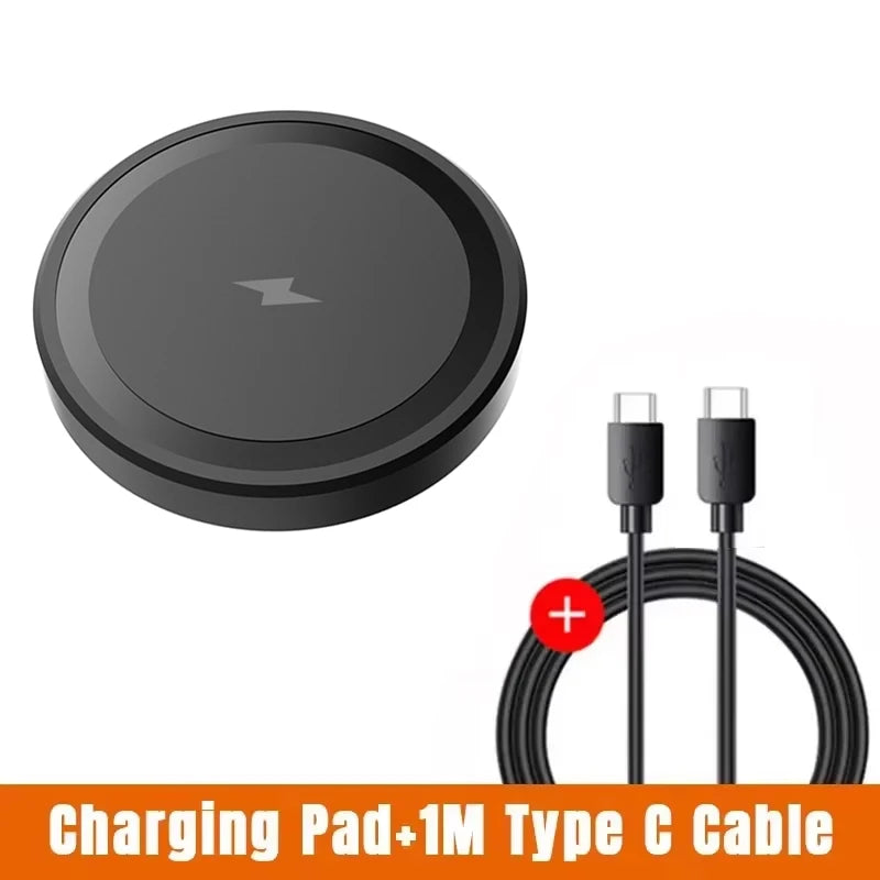 Chargeur magnétique sans fil 200W pour iPhone Magsafe 17 16 15 14 13 12 Pro Max et Airpods 4 Pro – Station de charge rapide magnétique