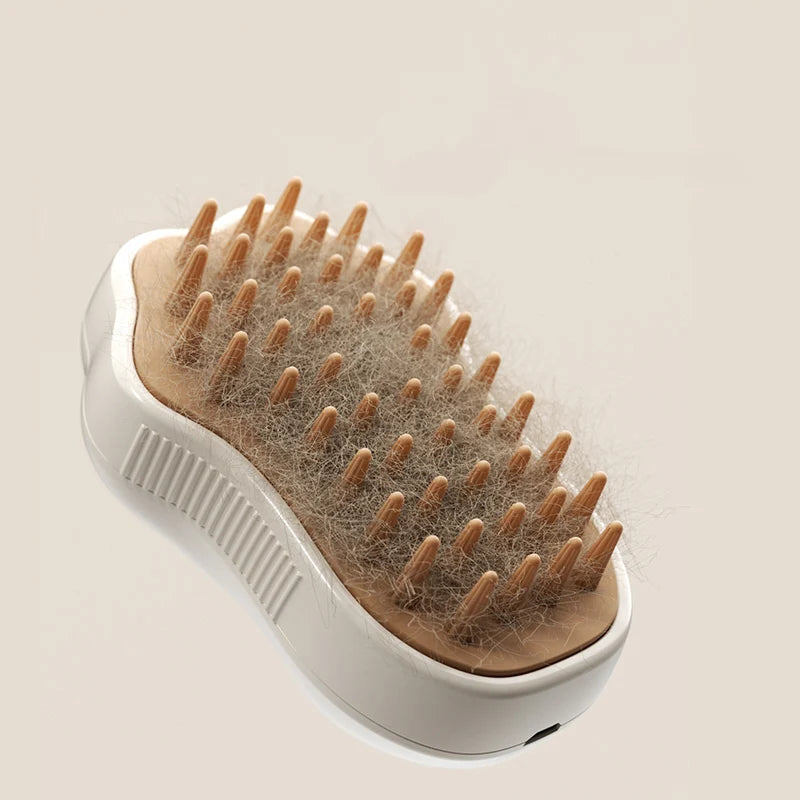 Brosse à vapeur 3 en 1 pour animaux de compagnie, peigne pour chien, brosse électrique pour pulvérisation de poils de chat, Massage, toilettage pour animaux de compagnie, peignes d'épilation