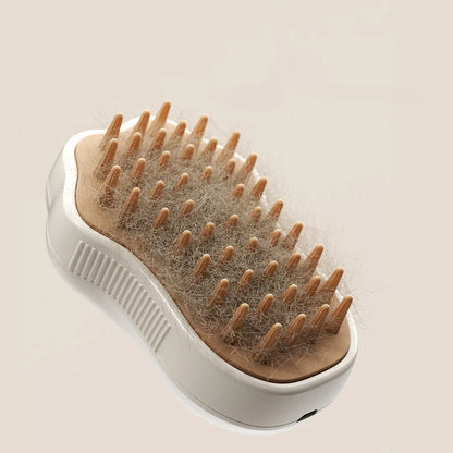 Brosse à vapeur 3 en 1 pour animaux de compagnie, peigne pour chien, brosse électrique pour pulvérisation de poils de chat, Massage, toilettage pour animaux de compagnie, peignes d'épilation