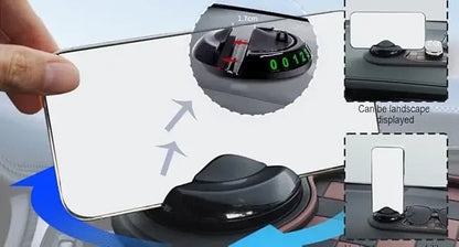 Support de téléphone pour tableau de bord de voiture, tapis antidérapant, Rotation à 360 degrés, support universel, plaque d'immatriculation de stationnement, accessoires d'intérieur multifonctionnels
