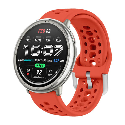 Bracelet en Silicone officiel 1:1 pour Amazfit Active 2, Bracelet de sport respirant Original, Amazfit GTS 4/3 Mini Bip 3 Correa