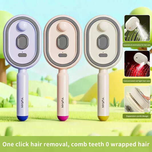 Soins capillaires Spray Massage peigne Vibration cuir chevelu Massage brosse à cheveux tête masseur pulvérisateur de cheveux brosse d'atomisation applicateur d'huile capillaire