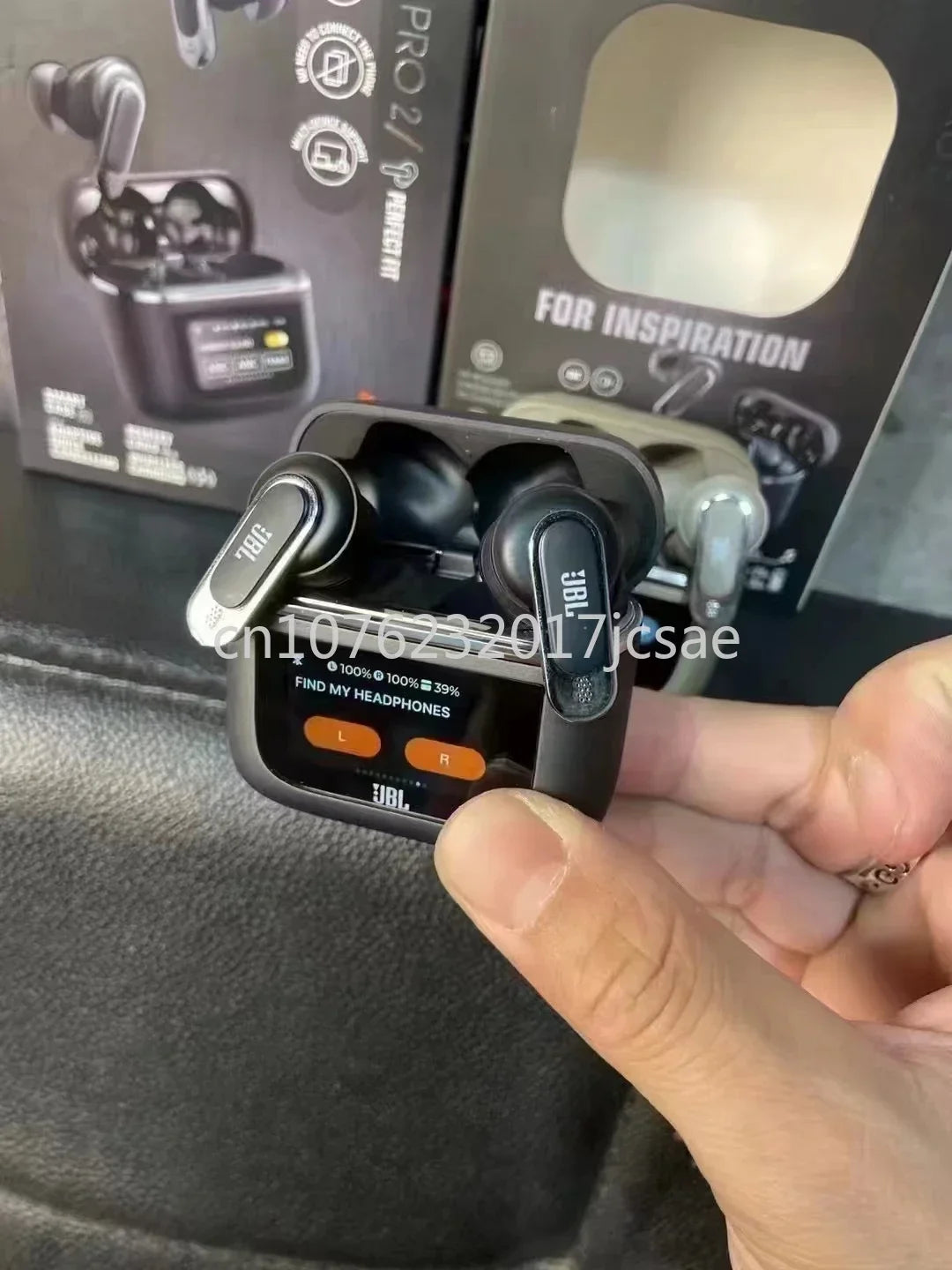 Écouteurs sans fil Bluetooth JBL Tour PRO 2 d'origine, écouteurs stéréo, écouteurs sportifs avec écran LCD intelligent, version HK