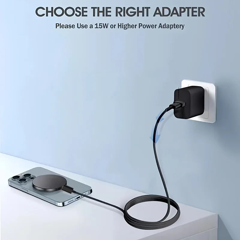 Chargeur magnétique sans fil 200W pour iPhone Magsafe 17 16 15 14 13 12 Pro Max et Airpods 4 Pro – Station de charge rapide magnétique
