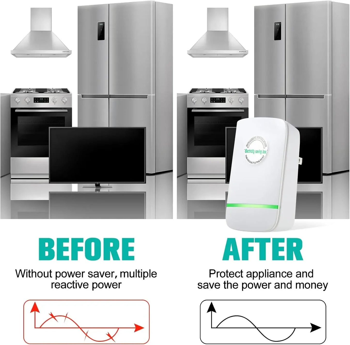 Dispositif de tension stable pour la maison, économiseur d'énergie, boîte d'économie d'électricité domestique, prise EU et US 90-250V, 30KW, usine et bureau