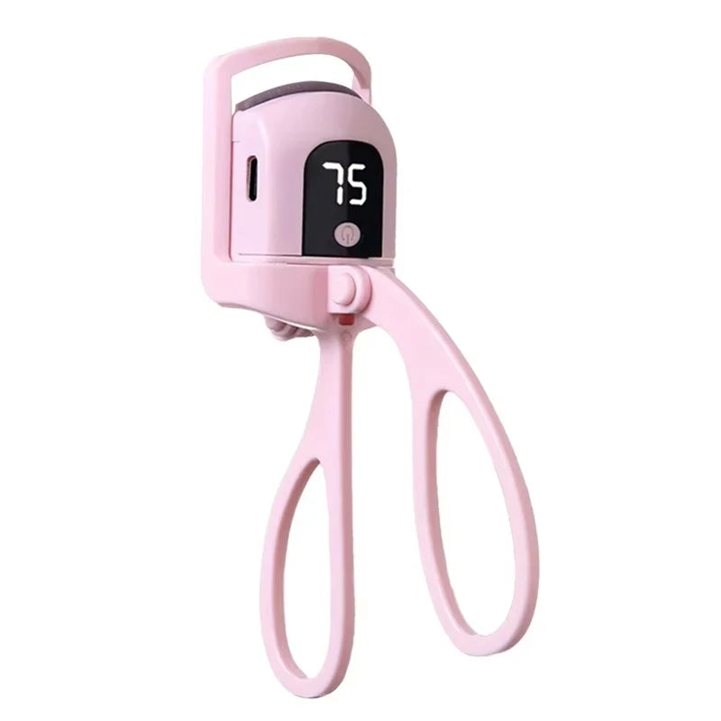 Recourbe-cils chauffant avec écran Lcd, coussinets en Silicone, Protection des cils, bouclage naturel sans endommager les cils, Rechargeable