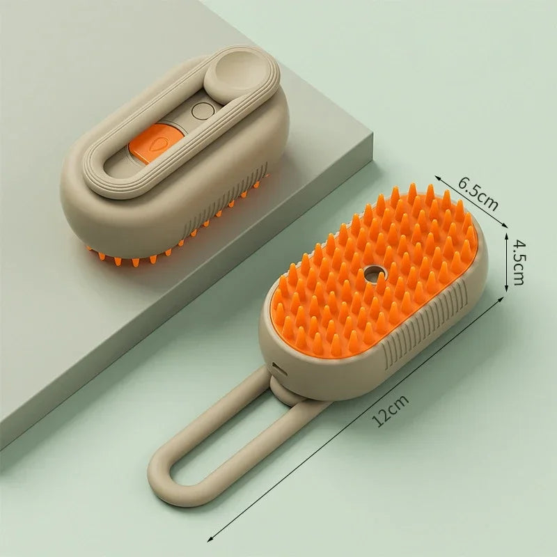 Brosse à vapeur 3 en 1 pour animaux de compagnie, peigne pour chien, brosse électrique pour pulvérisation de poils de chat, Massage, toilettage pour animaux de compagnie, peignes d'épilation