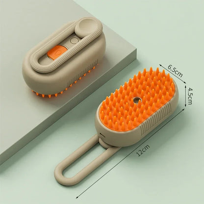 Brosse à vapeur 3 en 1 pour animaux de compagnie, peigne pour chien, brosse électrique pour pulvérisation de poils de chat, Massage, toilettage pour animaux de compagnie, peignes d'épilation