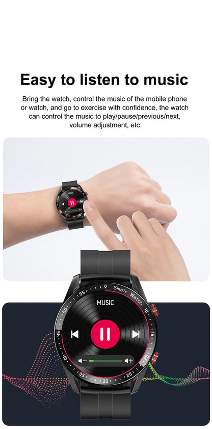 Montre connectée pour hommes et femmes, écran HD, Bluetooth, appel, GPS, moniteur de fréquence cardiaque, étanche IP68, nouveau, 2024