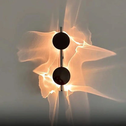 Lampes murales LED créatives en carton ondulé avec câblage USB et télécommande, appliques d'ambiance pour chambre à coucher, chevet, couloir, porche