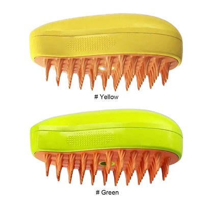 Brosse à vapeur 3 en 1 pour animaux de compagnie, peigne pour chien, brosse électrique pour pulvérisation de poils de chat, Massage, toilettage pour animaux de compagnie, peignes d'épilation