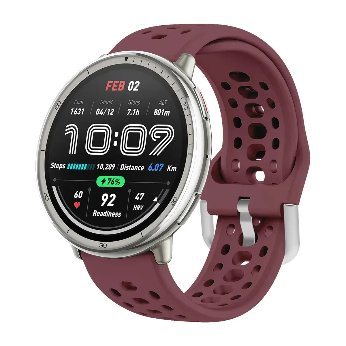 Bracelet en Silicone officiel 1:1 pour Amazfit Active 2, Bracelet de sport respirant Original, Amazfit GTS 4/3 Mini Bip 3 Correa