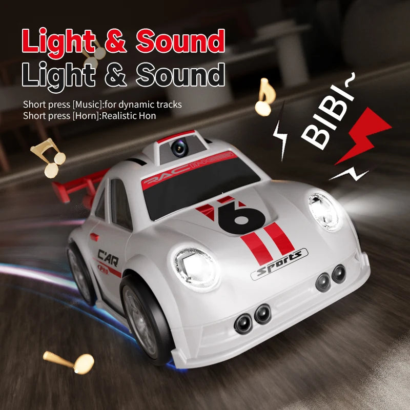 Voiture à dérive C6 RC avec lumières double Mode, caméra sonore, contrôle d'écran, voiture à Induction intelligente, jouets pour enfants, cadeau, nouvelle collection 2026