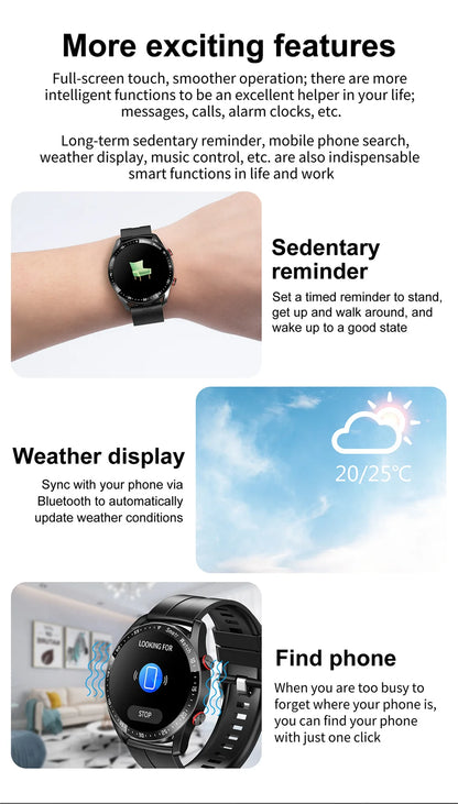 Montre connectée pour hommes et femmes, écran HD, Bluetooth, appel, GPS, moniteur de fréquence cardiaque, étanche IP68, nouveau, 2024
