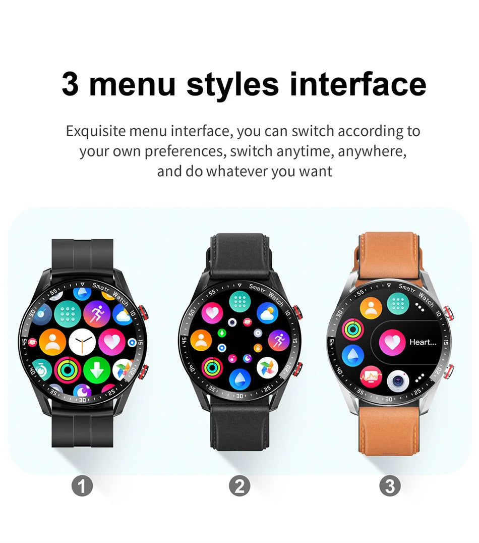 Montre connectée pour hommes et femmes, écran HD, Bluetooth, appel, GPS, moniteur de fréquence cardiaque, étanche IP68, nouveau, 2024