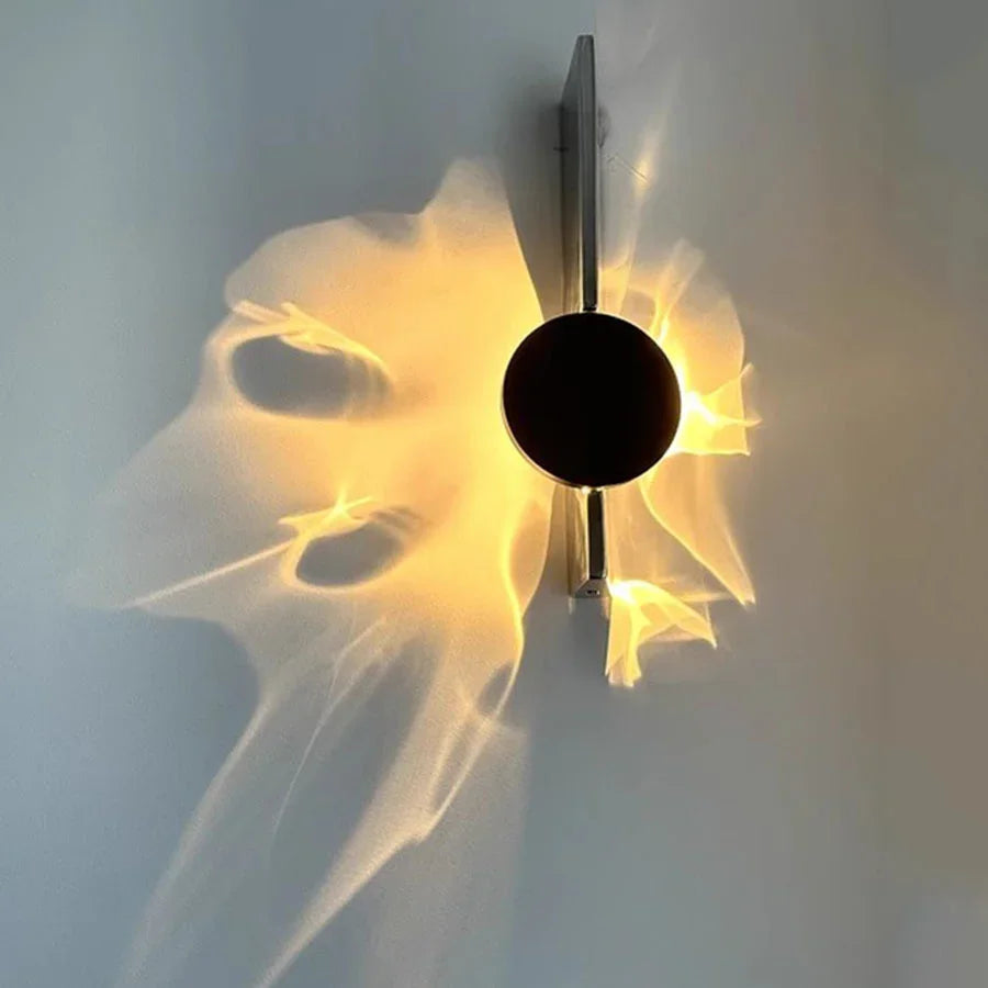 Lampes murales LED créatives en carton ondulé avec câblage USB et télécommande, appliques d'ambiance pour chambre à coucher, chevet, couloir, porche