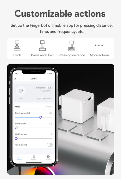 Nouveau commutateur intelligent Rechargeable Tuya, prise Fingerbot, rideaux de Garage, Robot à distance, Alexa Google Home, Assistant vocal