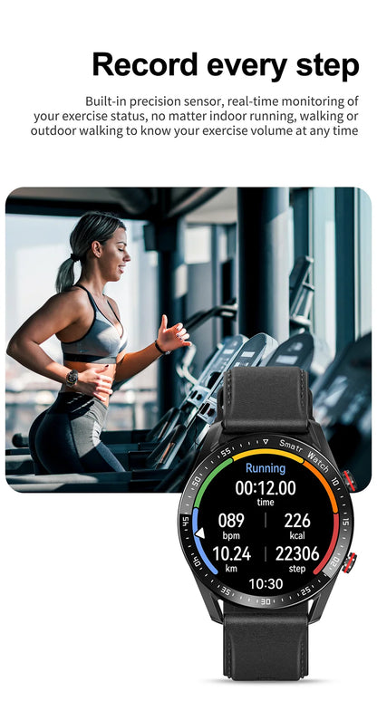 Montre connectée pour hommes et femmes, écran HD, Bluetooth, appel, GPS, moniteur de fréquence cardiaque, étanche IP68, nouveau, 2024