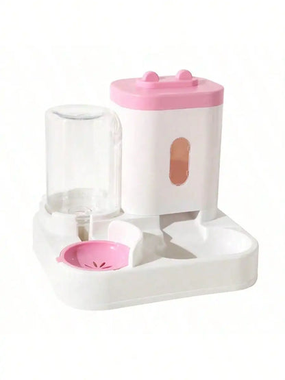 Distributeur et mangeoire automatiques d'eau pour chat, 1 paquet, anti-déversement, grande capacité, conception monobloc,