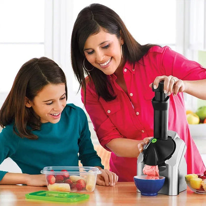 Machine à glace électrique domestique 110V-220V, petite machine à glace pour fruits, yaourts et smoothies, machine à faire des glaces pour enfants