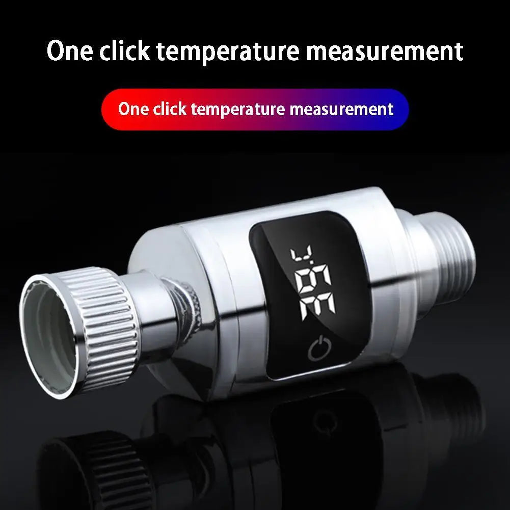 Thermomètre à eau avec affichage de la température, affichage numérique pour bain de bébé, thermomètre électronique, pyromètre de douche numérique LED, 1/2 pièces