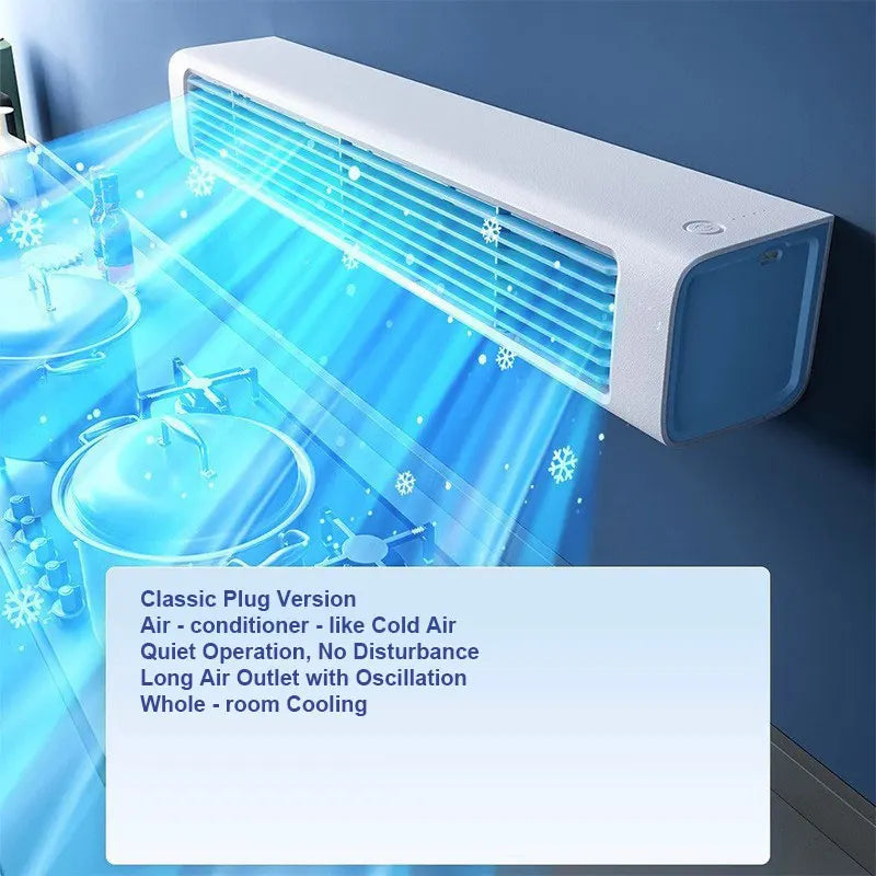 Ventilateur tour mural avec télécommande, flux d'air de refroidissement puissant réglable pour ventilateur de bureau, été