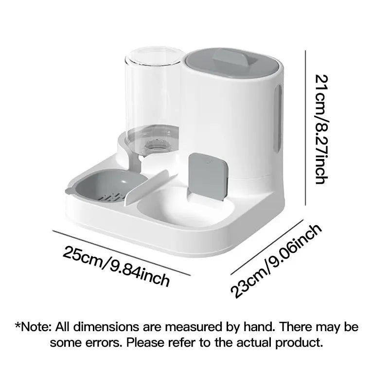 Distributeur et mangeoire automatiques d'eau pour chat, 1 paquet, anti-déversement, grande capacité, conception monobloc,