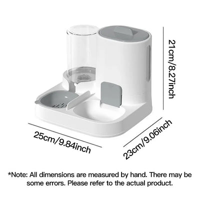 Distributeur et mangeoire automatiques d'eau pour chat, 1 paquet, anti-déversement, grande capacité, conception monobloc,