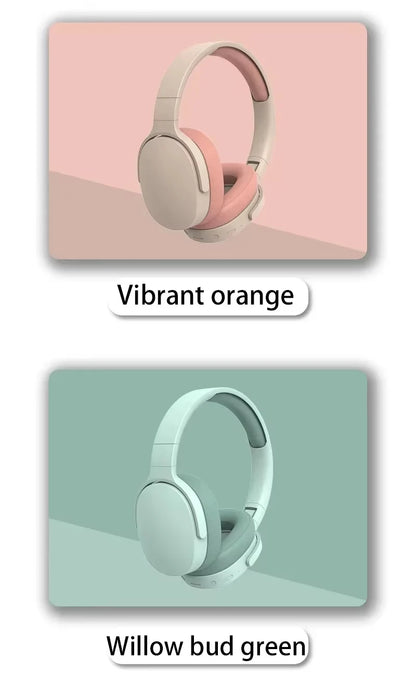 Écouteurs sans fil Bluetooth 5.3 sur l'oreille casques stéréo Hifi véritables sports avec écouteurs lecteur de musique Tf/Aux avec micro