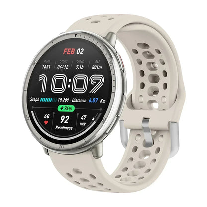 Bracelet en Silicone officiel 1:1 pour Amazfit Active 2, Bracelet de sport respirant Original, Amazfit GTS 4/3 Mini Bip 3 Correa