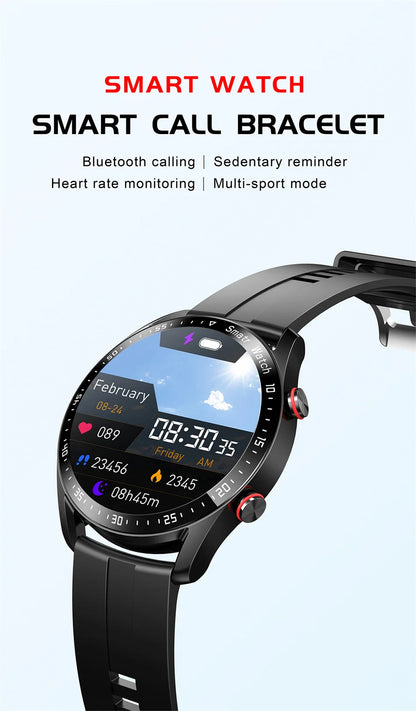 Montre connectée pour hommes et femmes, écran HD, Bluetooth, appel, GPS, moniteur de fréquence cardiaque, étanche IP68, nouveau, 2024