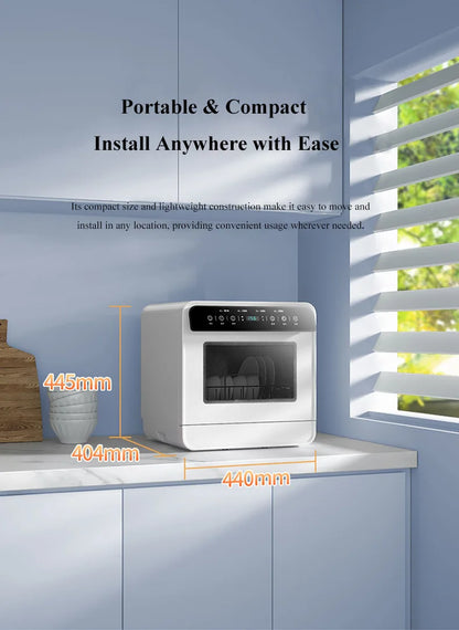 Lave-vaisselle de comptoir automatique portable intelligent mini 2026 pour la maison