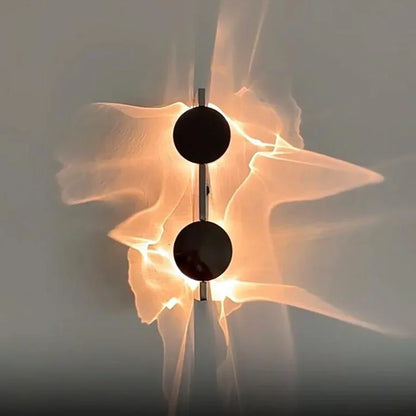 Lampes murales LED créatives en carton ondulé avec câblage USB et télécommande, appliques d'ambiance pour chambre à coucher, chevet, couloir, porche