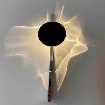 Lampes murales LED créatives en carton ondulé avec câblage USB et télécommande, appliques d'ambiance pour chambre à coucher, chevet, couloir, porche