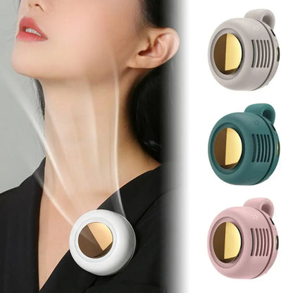 Ventilateur portable mini, rechargeable, sans pales, à clipser, pour la taille, adapté à la ventilation extérieure, petit ventilateur de bureau